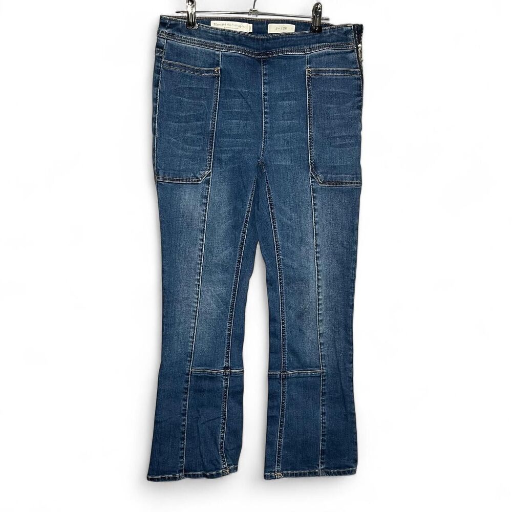Anthropologie Pilcro Letterpress Utility High Rise Pants Jeans size 28 Waist 29”